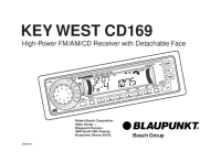Blaupunkt Key-West-CD-169 - Owners Manual 